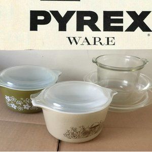 Vintage Pyrex 7pc Lot